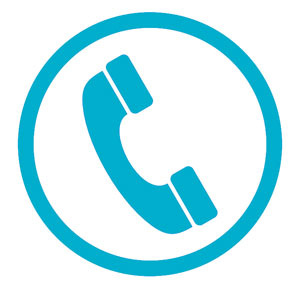 Blue phone icon